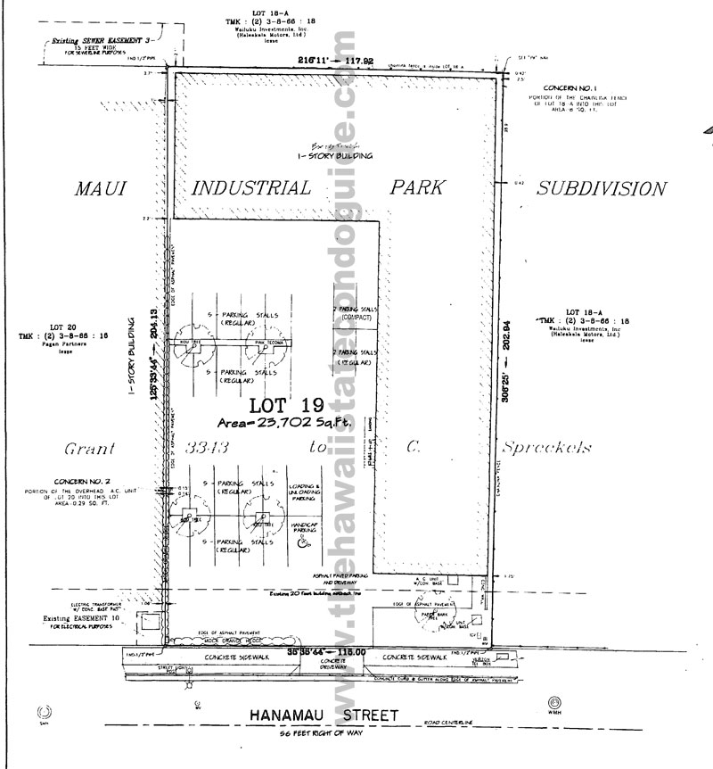 Maui Condo Siteplan