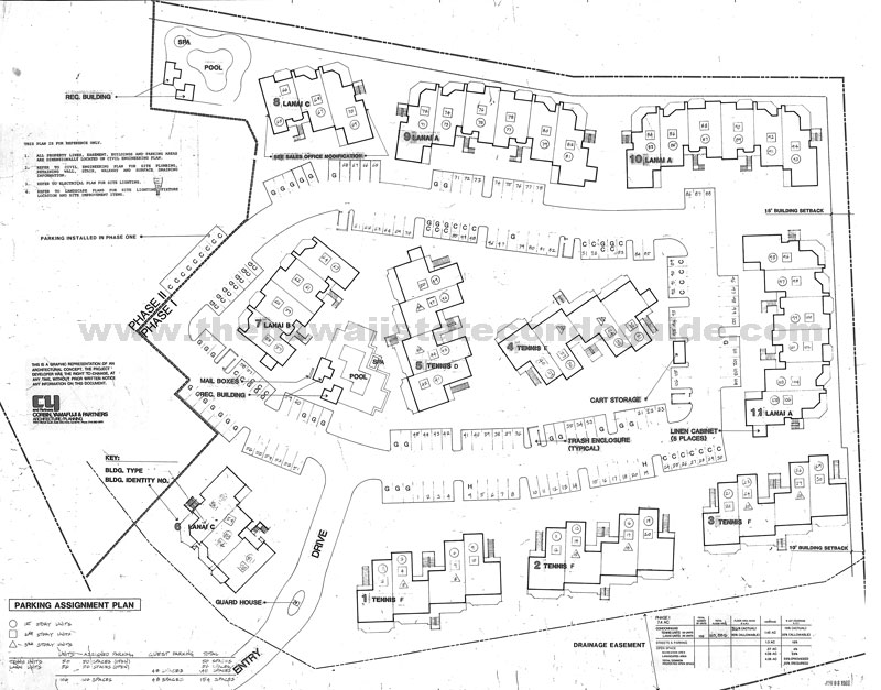 Site Plans, Maui Hawaii Condominiums