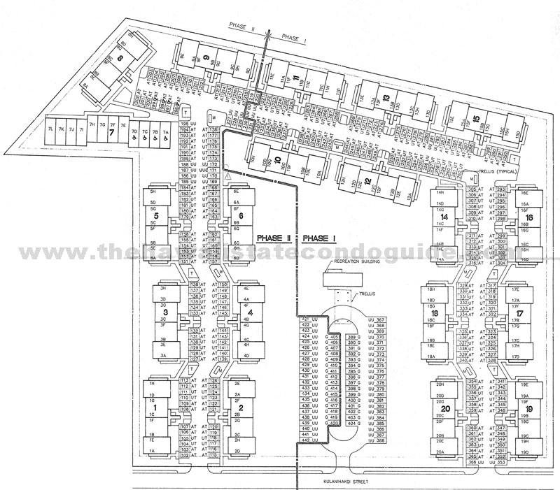 Site Plans, Maui Hawaii Condominiums